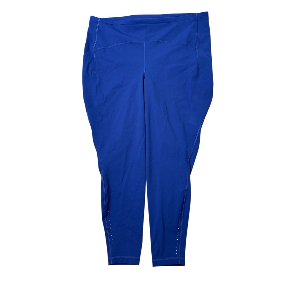 Lululemon Swift Speed High Rise Tight 27" Blazer Blue Tone Luxtreme Size 20